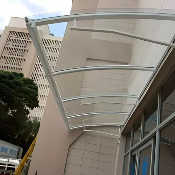 Cobertura Fixa de Policarbonato Compacto em Mauá SP - foto 7