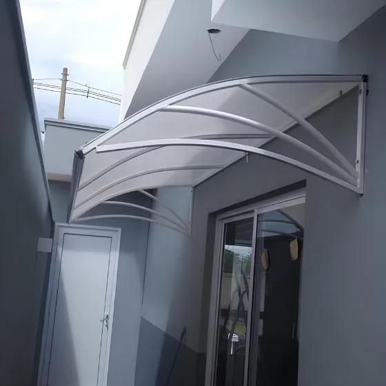 Toldo Fixo de Policarbonato Alveolar em Santa Bárbara D’Oeste SP - foto 3